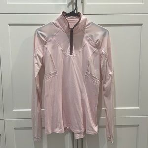 LULULEMON BABY PINK QUARTER ZIP UP JACKET
